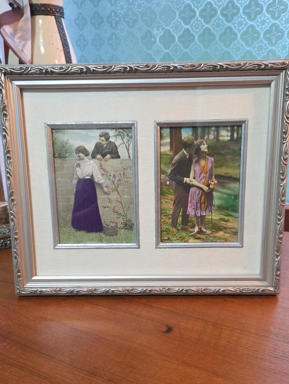 1900s Lovers Postcards  Framed